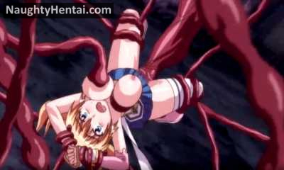 Anime Painful Tentacle Sex - Magical Girl Erena Part 3 | Hentai Video Naughty Tentacle