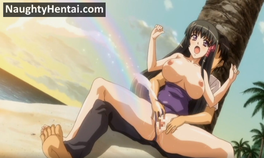 Adult Swim Anime Beach - Bi-chiku Beach | Naughty Outdoor Sex Hentai Movie